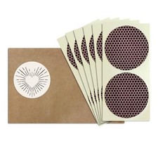 2  Circle Match Striker Stickers   12 Pieces  Bumble/Dotted Pattern