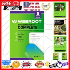 Internet Security Complete Antivirus Software 2026 5 Device 1 Keycard ...
