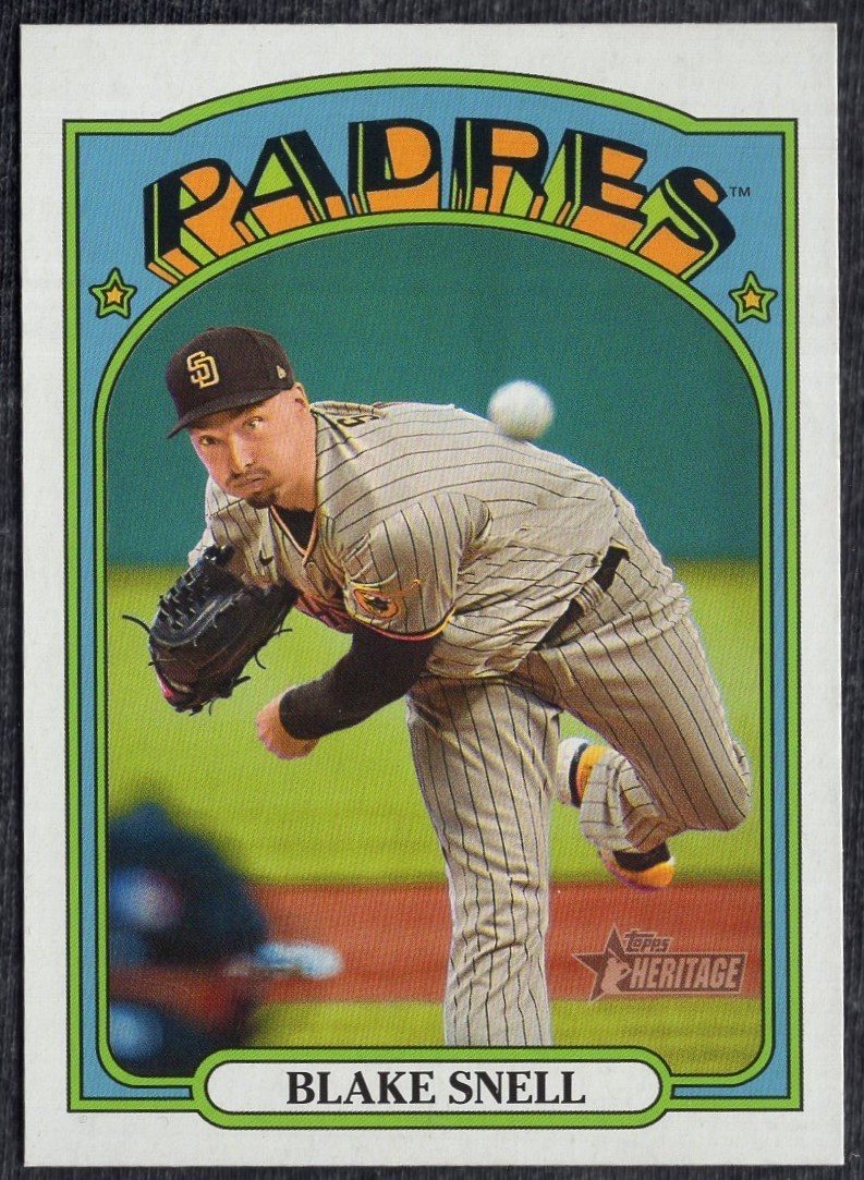 2021 Topps Heritage High Number Action Image SP #669 Blake Snell