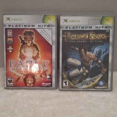 Lot of 2 Fable & Prince of Persia Platinum Hits Xbox w/ Manual
