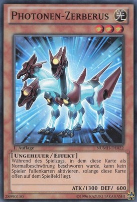 YuGiOh Photonen-Zerberus NUMH-DE022 Super Rare NM 1st