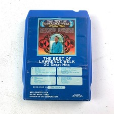 Lawrence Welk 20 Great Hits 8-Track Tape 1973 Easy Listening Ranwood GRT
