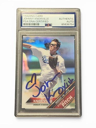 2016 Topps Chrome First Pitch Johnny Knoxville Signed Auto #FPC-10 SuperFractor