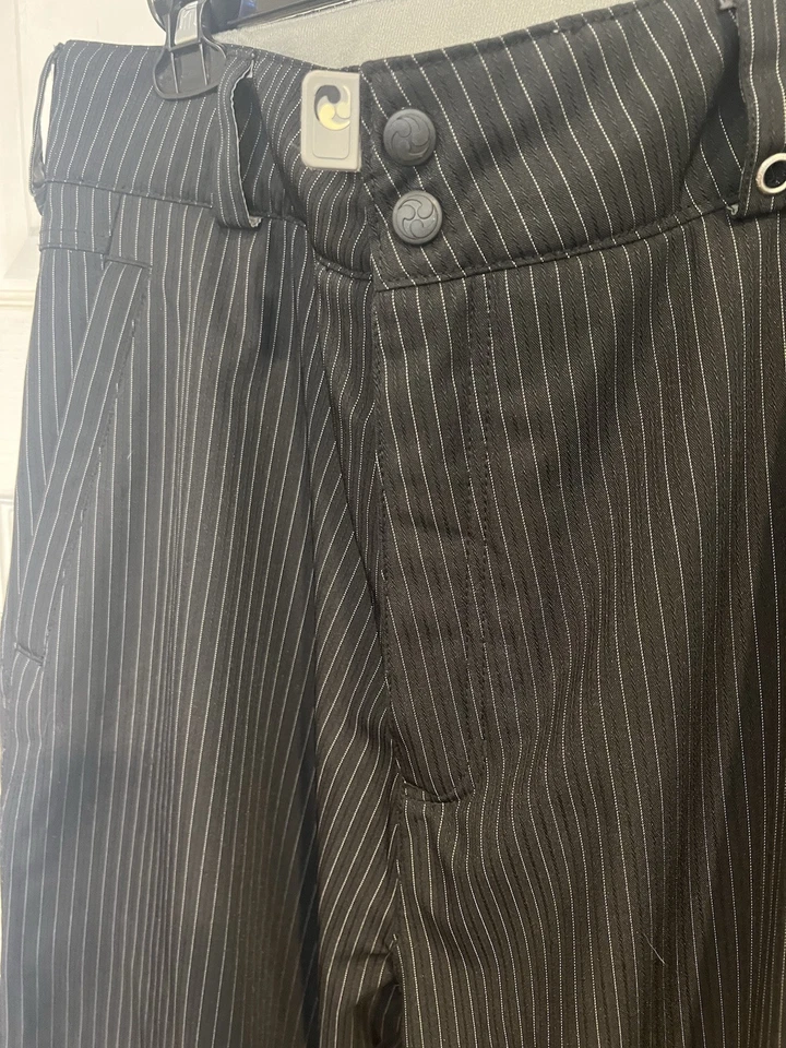 Pantalones de esquí Burton Ronin La Cosa Nostra negros a rayas para hombre medianos Foto 2 de 4