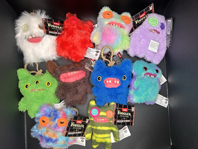 FUGGLER Keyring  Funny Ugly Monsters, FULL SET 10. 1 Catch Me If You Can W/green