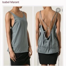 Isabel Marant Green Strappy Tank Size 38/6