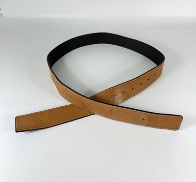 Valentino Garavani Women's Brown Leather Reversible Belt Strap