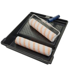 Hamilton For Trade 4 Piece 12inch Medium Pile Paint Roller Set with Tray Pro Kit