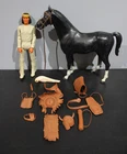Marx Johnny West 1967  Indian Chief Geronimo Figure & Accessories + Black Horse