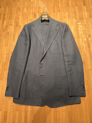 Irish linen suit, CESARE ATTOLINI - purely handmade