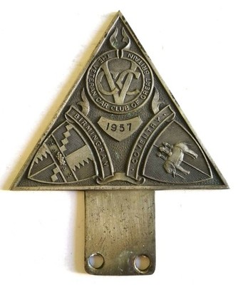 Plakette The Veteran Car Club of Great Britain 1957 Birmingham Coventry Sammler