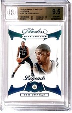 2019-20 Panini Flawless Legends Platinum 1/1 Tim Duncan SSP BGS 9.5 R6220J
