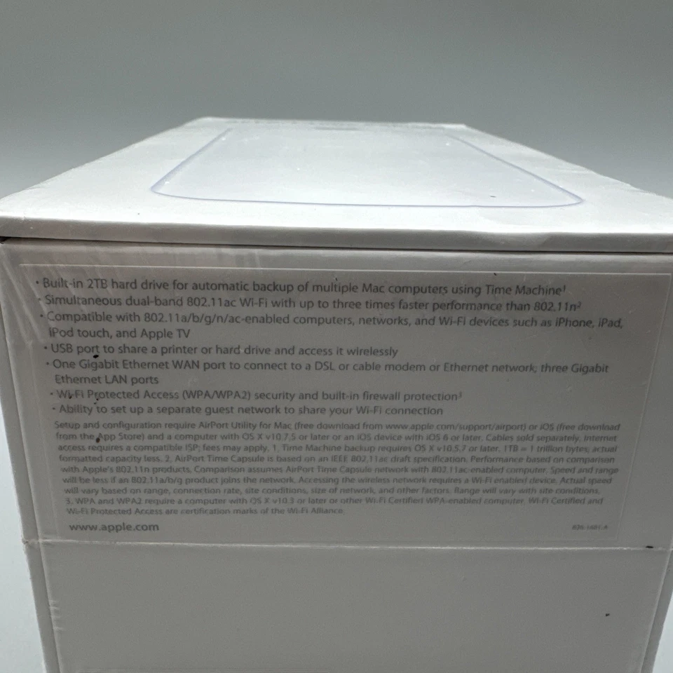 Apple AirPort Time Capsule 2TB  External Hard Drive A1470 - New Sealed - Image 3 of 4