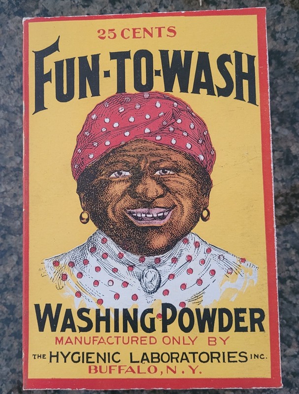Vintage 1930's Fun To Wash Washing Powder "Empty" Box 