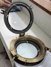 12'' Canal Boat Porthole-Door Window Ship Round Glass Porthole Home Wall Decor