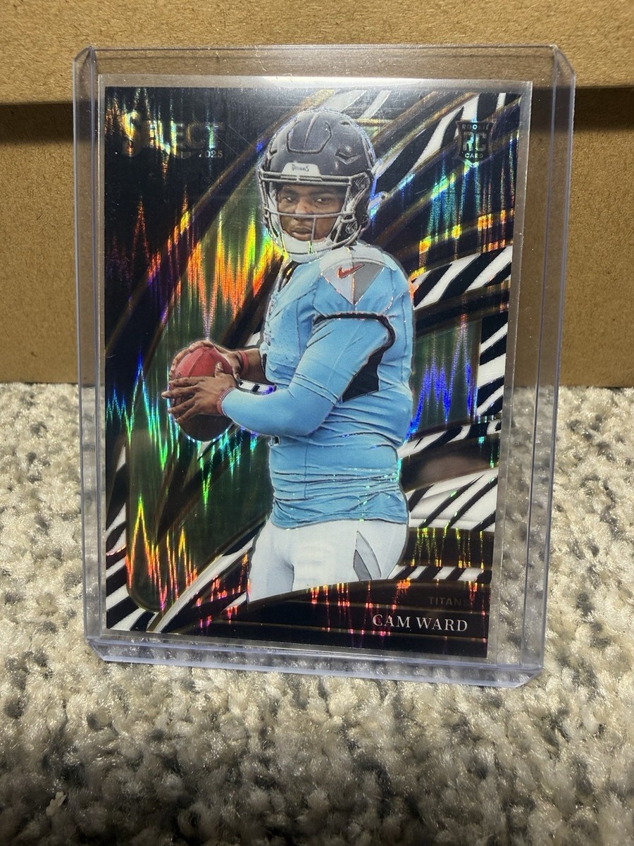 2025 Panini Select Football Cam Ward #226 Zebra Prizm Rookie