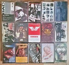 Lot CASSETTES AC/DC Van Halen ZZ Top KISS Aerosmith Bon Jovi Scorpion Tom Petty