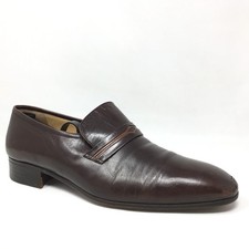 Bruno Magli Treemme Loafers Dress Shoes Mens Size 10 US 43 EU Brown Leather