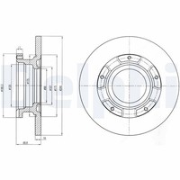 2X Delphi Bremsscheibe BG4008 FüR Transit Tourneo Ford Bus Tdci 16V RWD 4X4