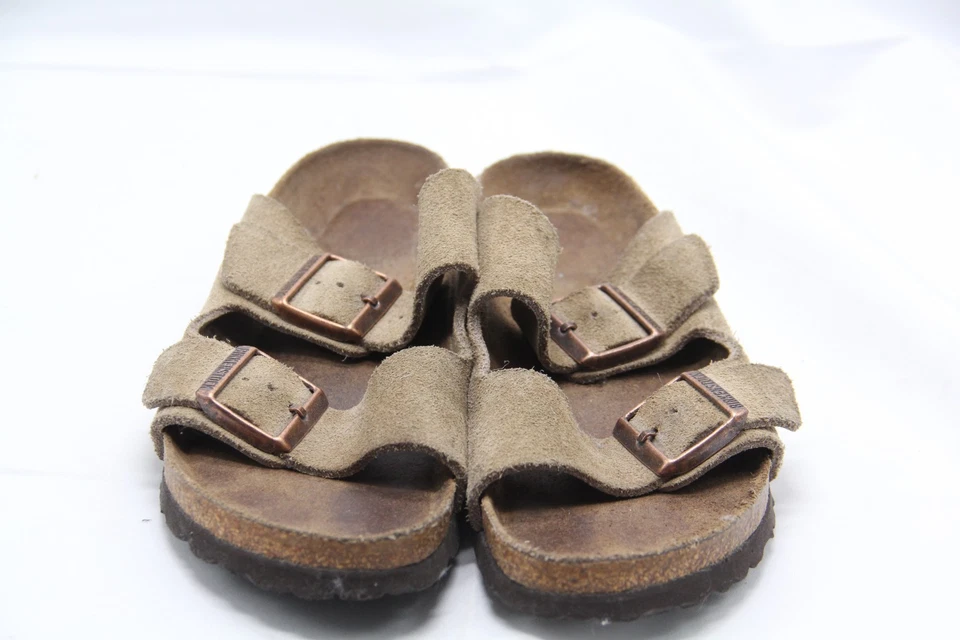 Birkenstock Arizona Sandals Women's EU36 5-5.5 Brown Suede Soft Footbed Slip-on - Image 2 of 4