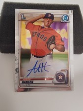 2020 BOWMAN CHROME AUSTIN HANSEN CPA-AH 1ST BOWMAN AUTO HOUSTON ASTROS