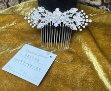 Symphony Bridal Hair Clip for Wedding Veil Any Hair Type NWT Costume Rhinestone