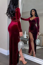 Fashion Nova Love Sex Magic Dress,  Wine Red Medium NWT