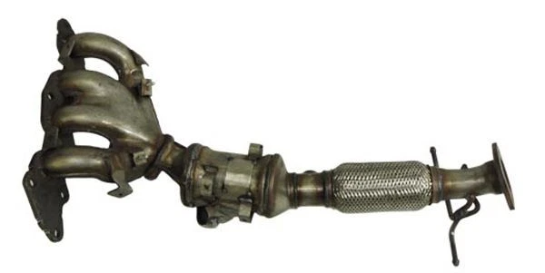 Front Catalytic Converter with Integrated Exhaust Manifold For 2008-2009 Mazda 3 - Image 4 of 4
