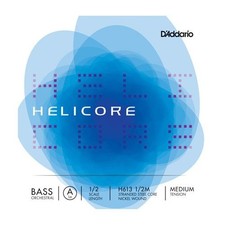 D'Addario Helicore Orchestral Bass Single A String, 1/2 Scale, Medium Tension