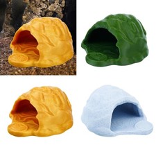 Reptile Food Bowl Ornament Reptile Cave Hideout for Frog Crawling Pets Snake