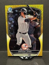 2023 Bowman Chrome Spencer Jones Mojo /75 Yellow Refractor