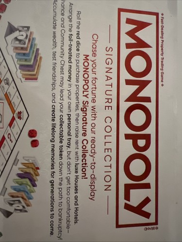 Monopoly Signature Collection Family Board Game, Premium NIB Sealed 2-6 Players - Picture 8 of 14