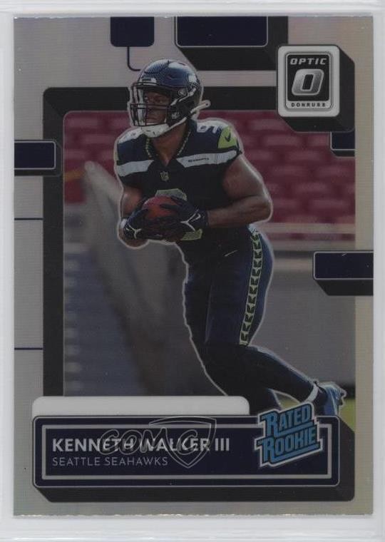 2022 Panini Donruss Rated Optic Preview Holo Kenneth Walker III Rookie RC 0vi7