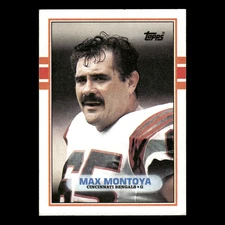 Max Montoya #30 1989 Topps Cincinnati Bengals Football Card NFL