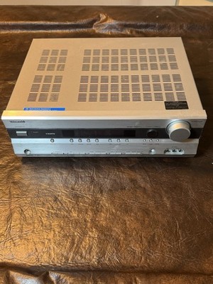 Onkyo TX SR505 7.1 Channel 160 Watt AV Home Theater Receiver Silver Tested Works