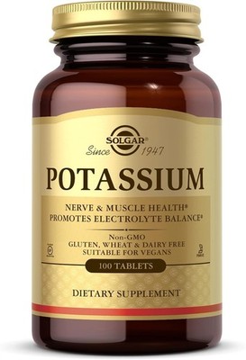 Solgar Potassium Amino Acid Complex 100 Tablets EXP 6/26