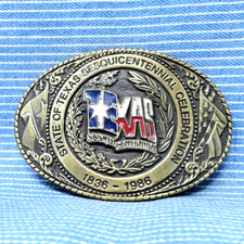 Texas Sesquicentennial Celebration Belt Buckle  OCB Vtg 1986 TLB    .TYC122