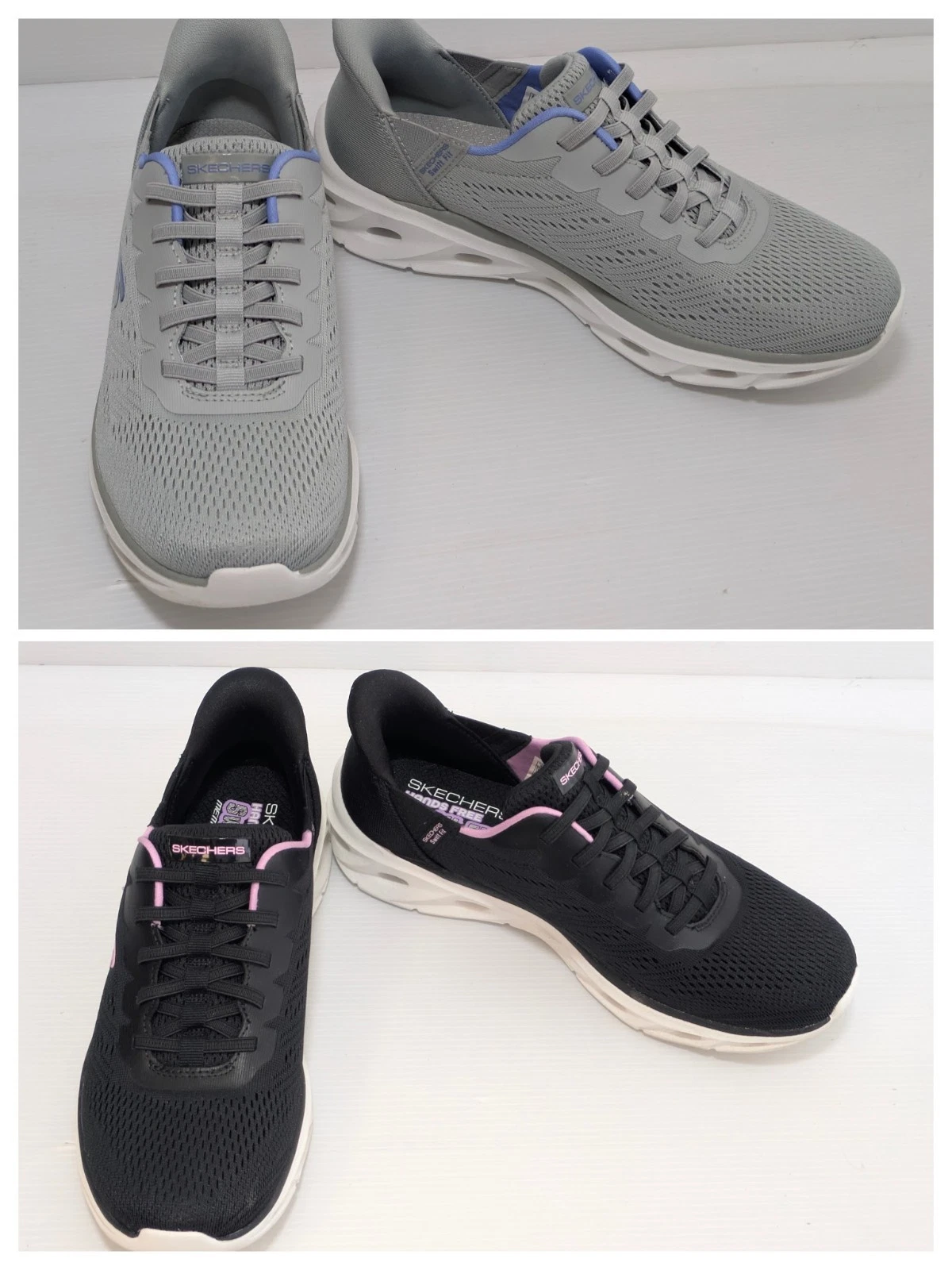 Skechers Hands Free Swift Fit Slip On Sneaker Shoes Women's Memory Foam Used