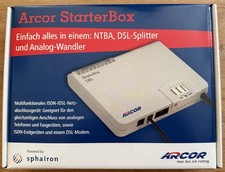 Arcor Vodafone StarterBox sphairon NTBA DSL-Splitter Analog-Wandler mit OVP