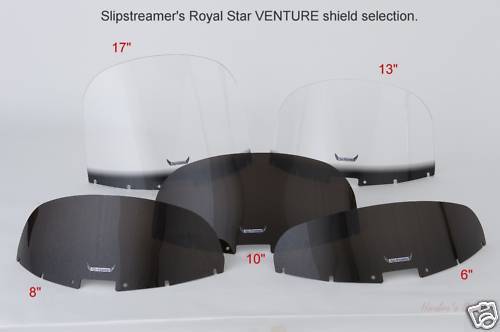 Yamaha XVZ 1300 Royal Star Venture - NEW 10" Dark Smoke Tinted Windshield - Picture 6 of 6