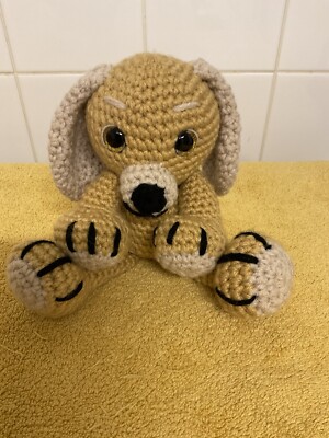 Häkelhund im Amigurumi Style.