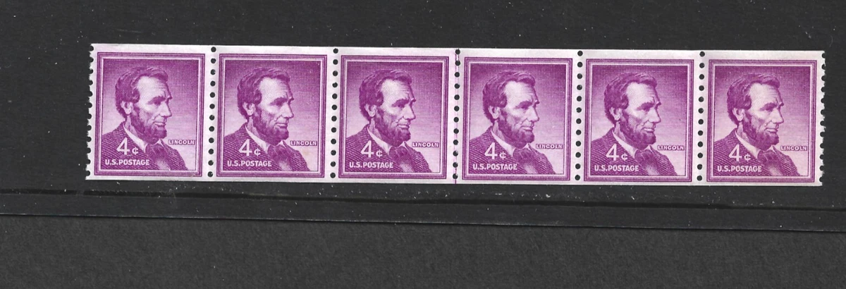 Abraham Lincoln 4 Cent Stamp In Unused Us Stamps (1941-Now) for