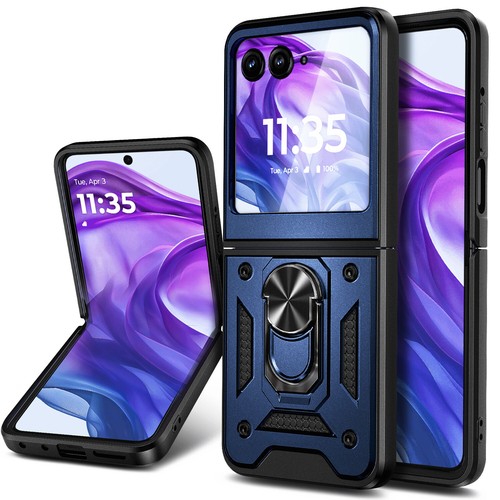 For Motorola Moto Razr 2025 / Razr+ Plus / Ultra Case Ring Stand Protector Cover - 第 2/25 張圖片