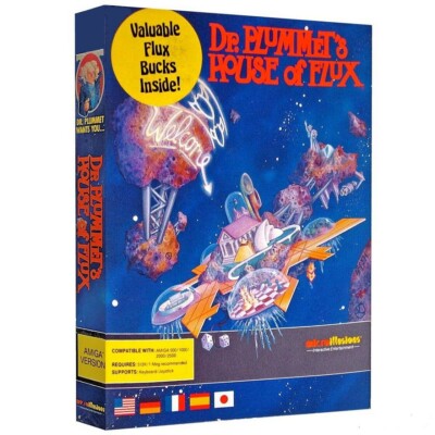 Dr. Plummet’s House Of Flux (Amiga, 1989) – Jeu Vintage Rare, Bon état
