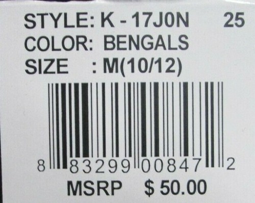 Cincinnati Bengals Youth NFL Team Apparel Girl's Black Full-Zip Hoodie S-XL - Picture 6 of 6