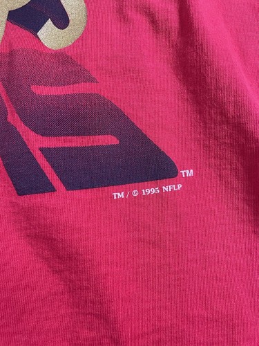 Vtg 90s San Francisco 49ers Shirt 1995 Super Bowl Champions L Fits M Nutmeg NFL - Picture 4 of 16
