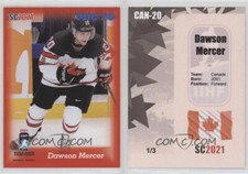 2020-21 SC2021 Dawson Mercer rookie red 1/3 WJC20 hockey Canada