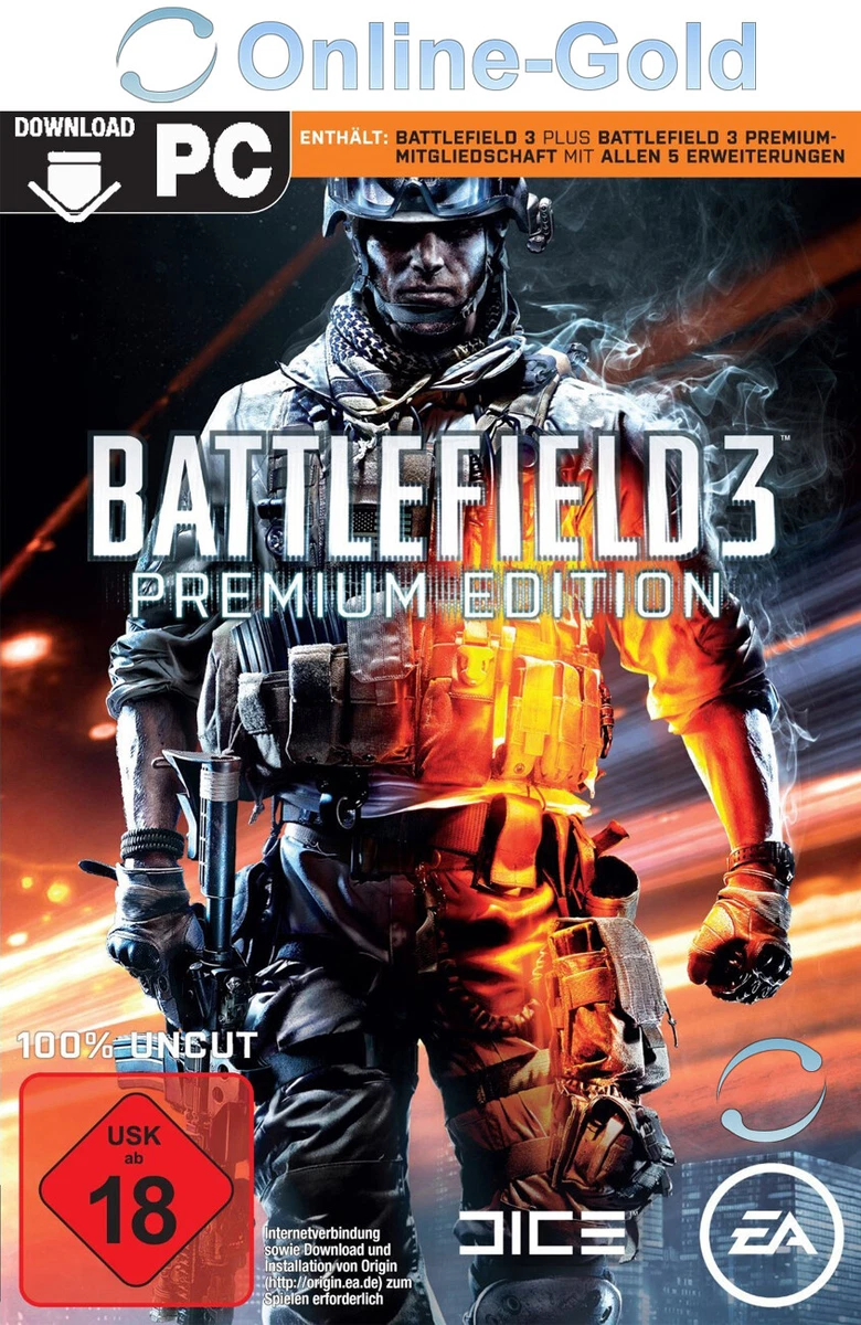 Battlefield 3 Premium Edition BF3 - PC EA Origin Key Download Code.