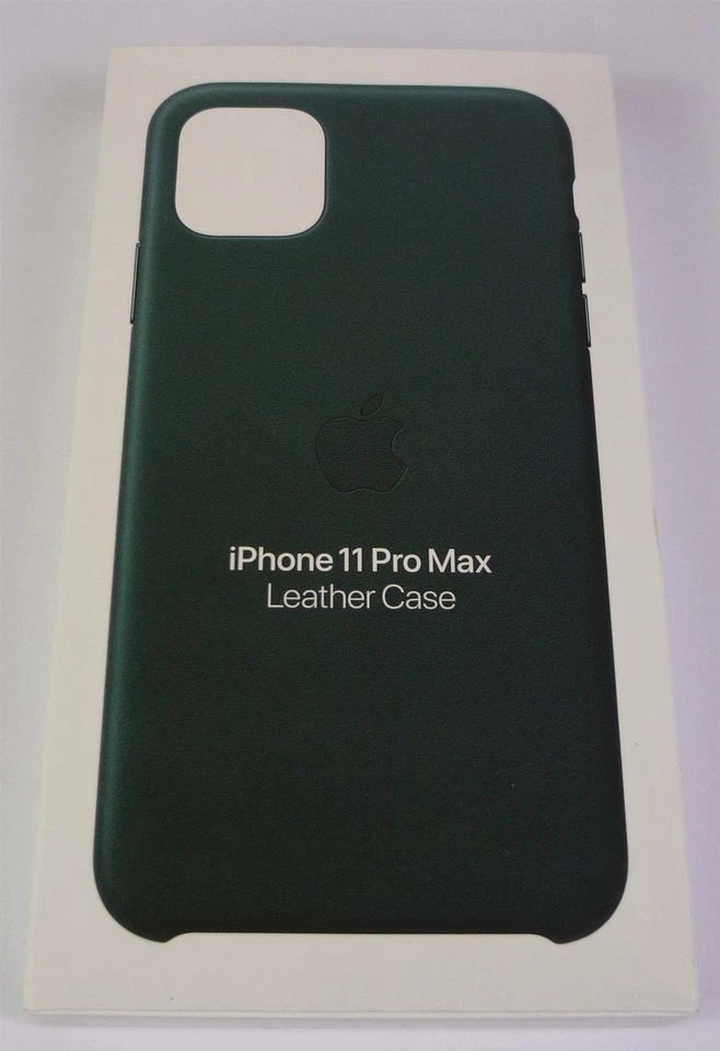 Originale Apple Custodia IN Pelle per IPHONE 11 Pro Max - Foresta Verde - Nuovo - Immagine 2 di 4