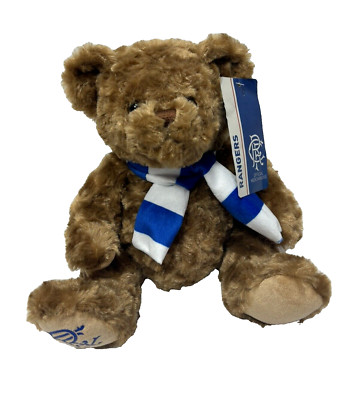 Everton Rangers Football Teddy Bear Toy UK Memorabilia Gift, Blue White Like New